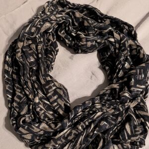 Black/Brown Chevron infinity scarf